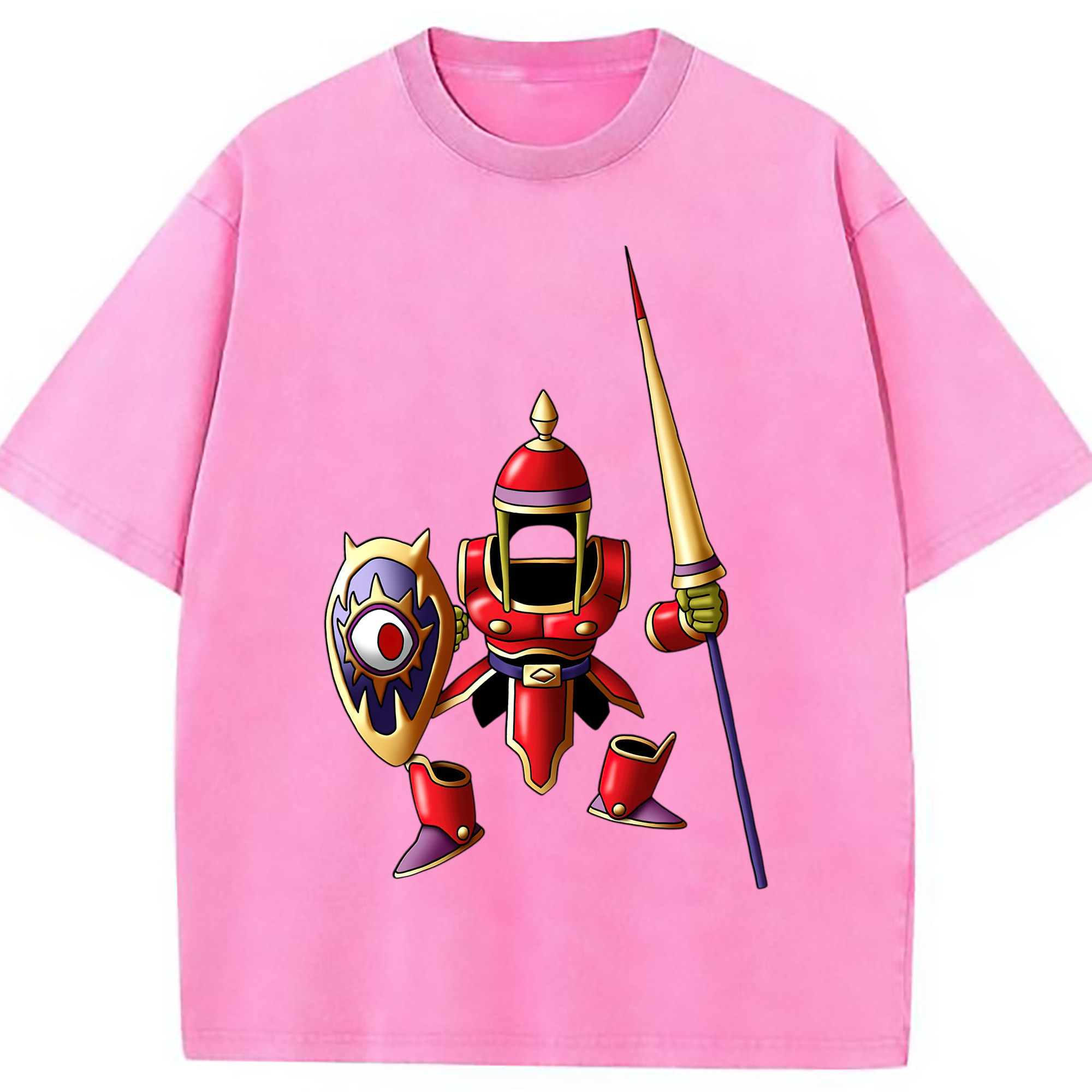 （画像用） ドラゴンクエスト Doragon Kuesuto Dragon Quest 綿100% ヴィンテージ風 半袖Tシャツ（フロントプリント）